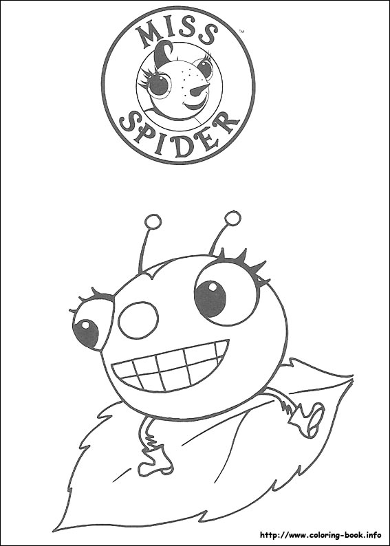 Miss Spider coloring picture